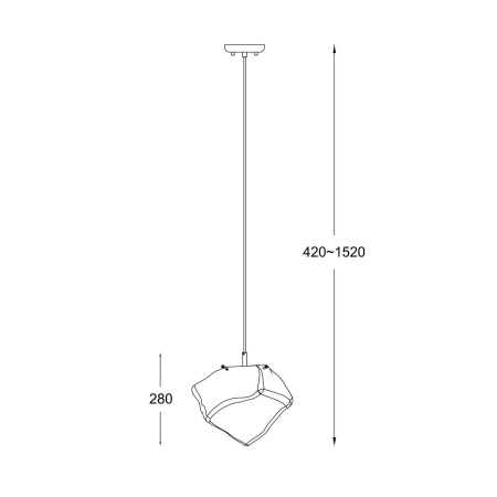 P0488-01A-F4AC ROCK LAMPA WISZĄCA